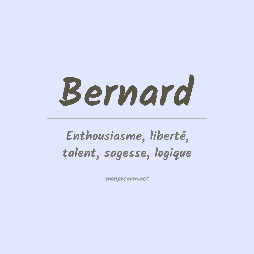Prénom Bernard