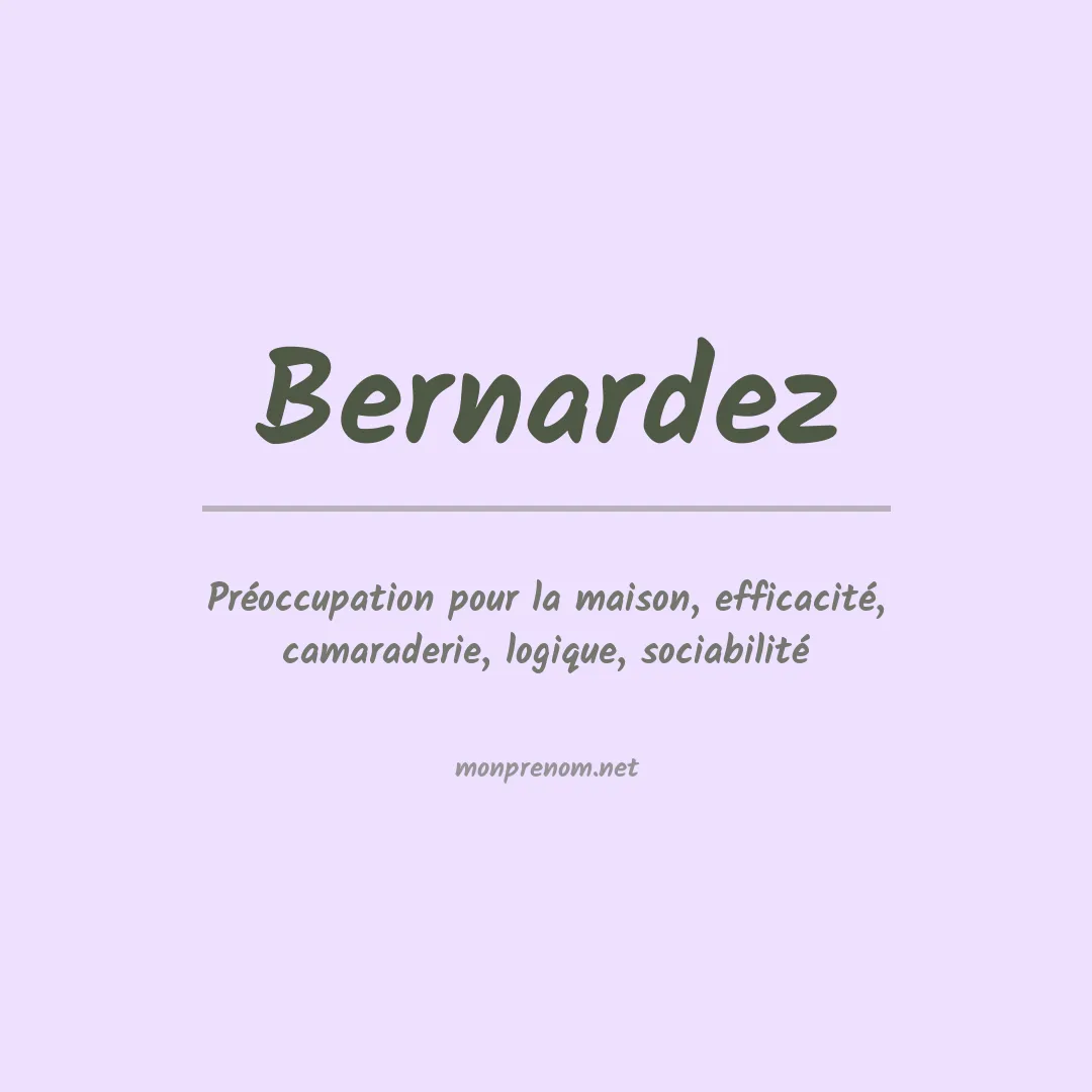 Prénom Bernardez