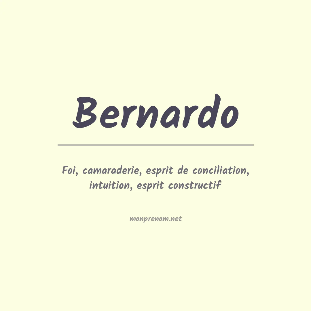 Prénom Bernardo