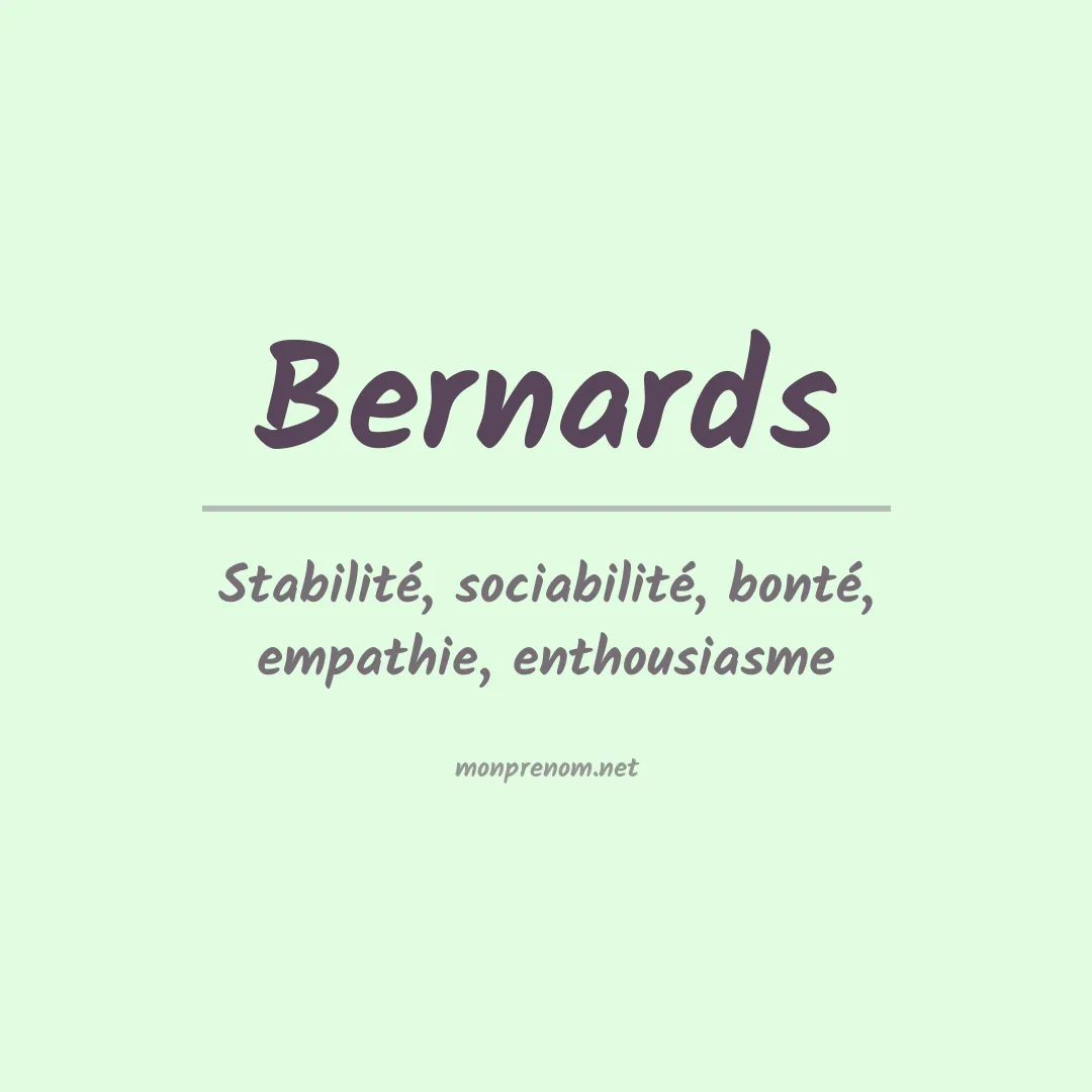 Prénom Bernards