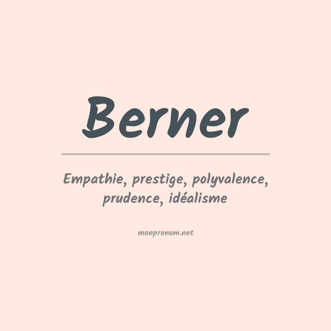 Prénom Berner