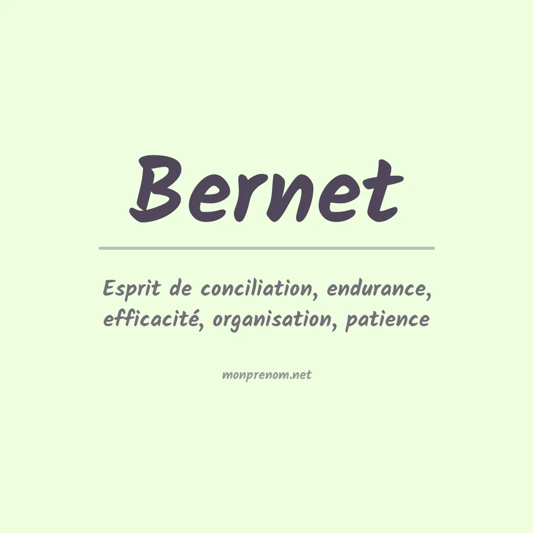 Prénom Bernet
