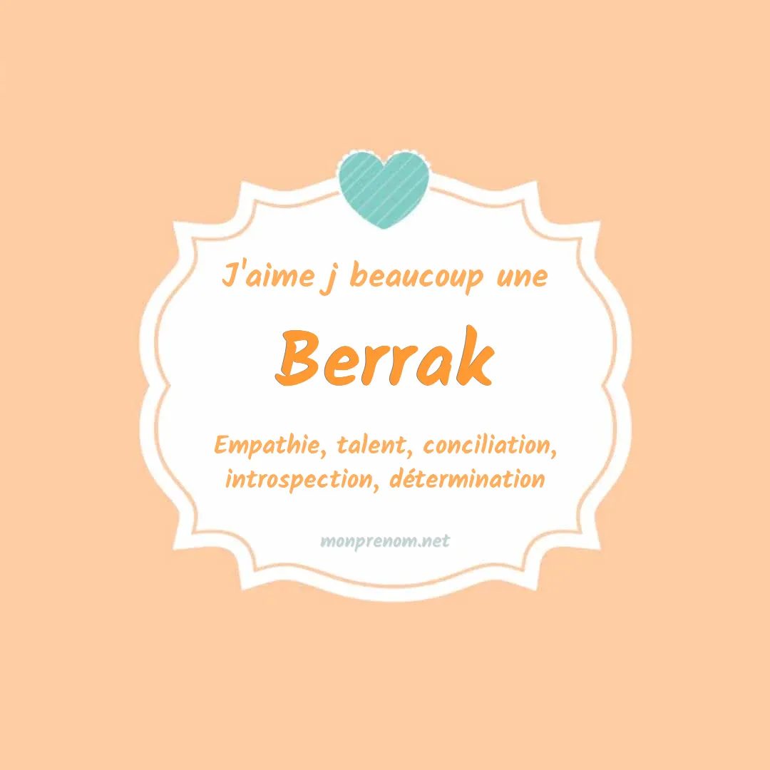 J'aime beaucoup Berrak