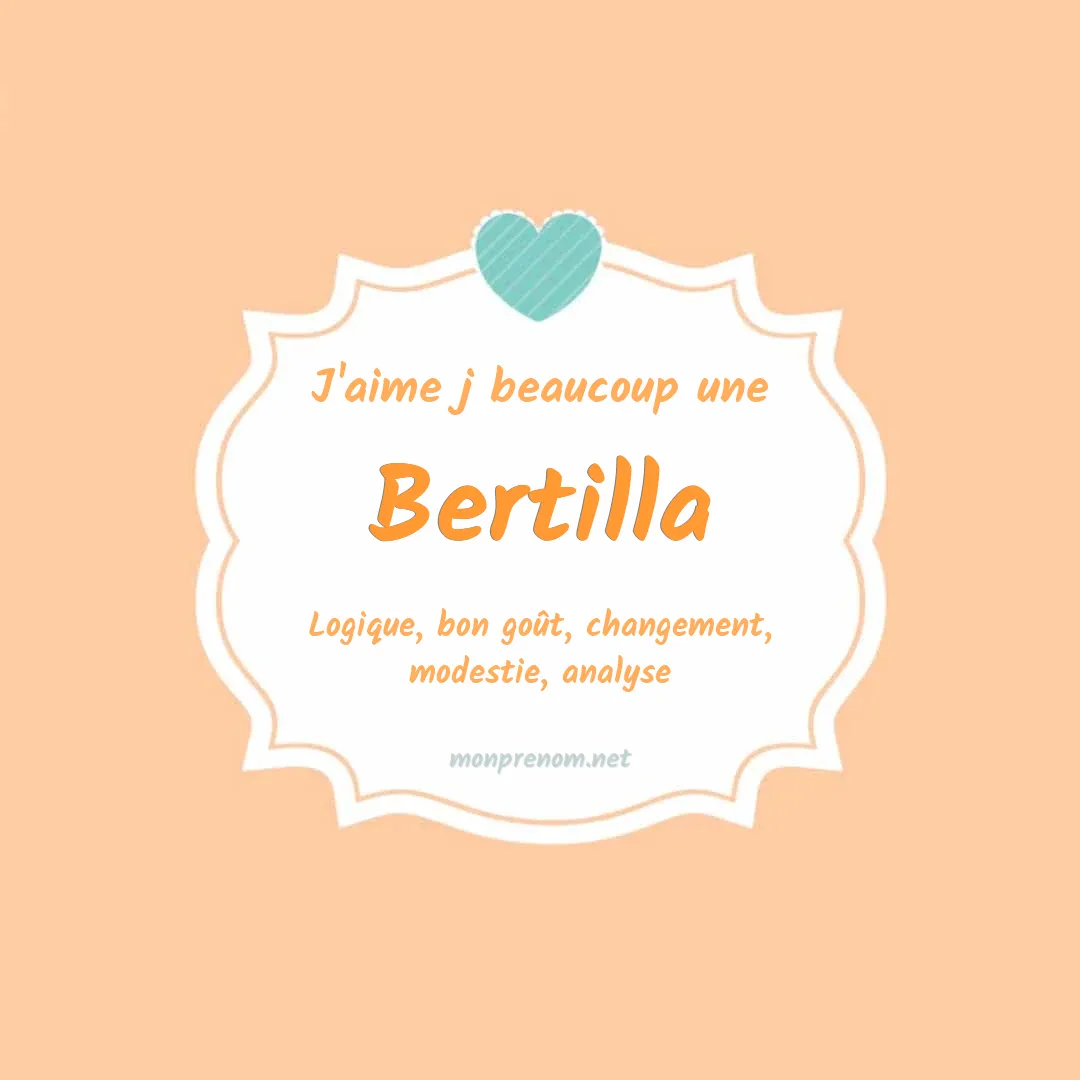 J'aime beaucoup Bertilla