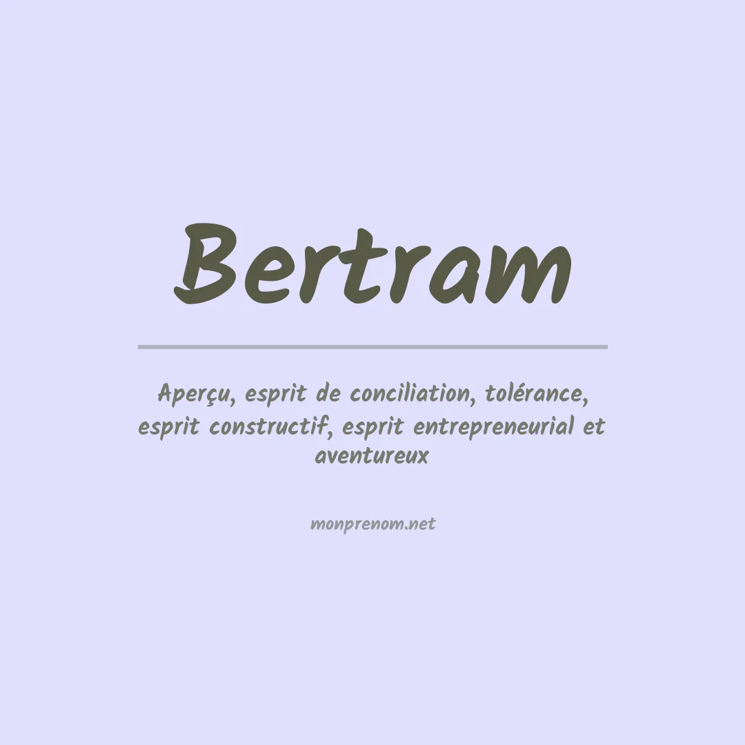Prénom Bertram