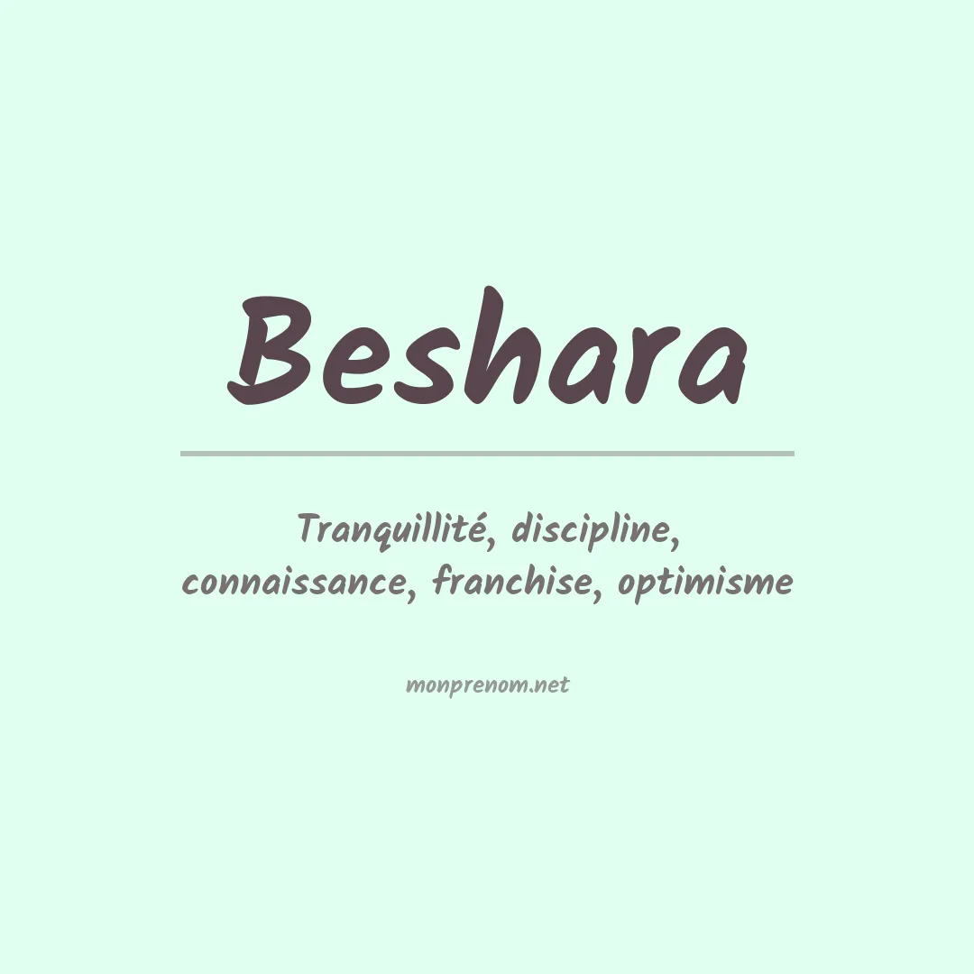Prénom Beshara