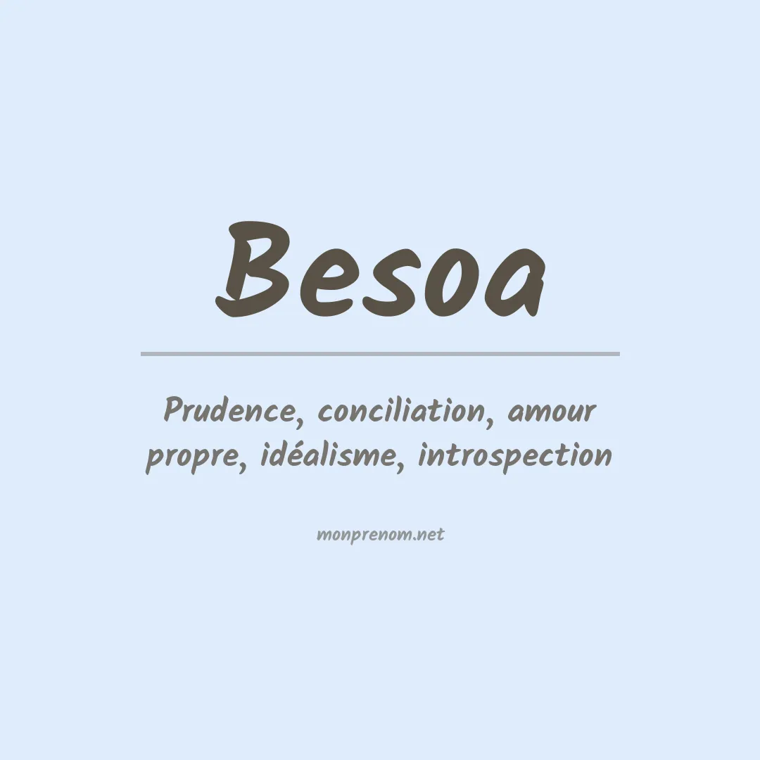 Signification du prénom Besoa
