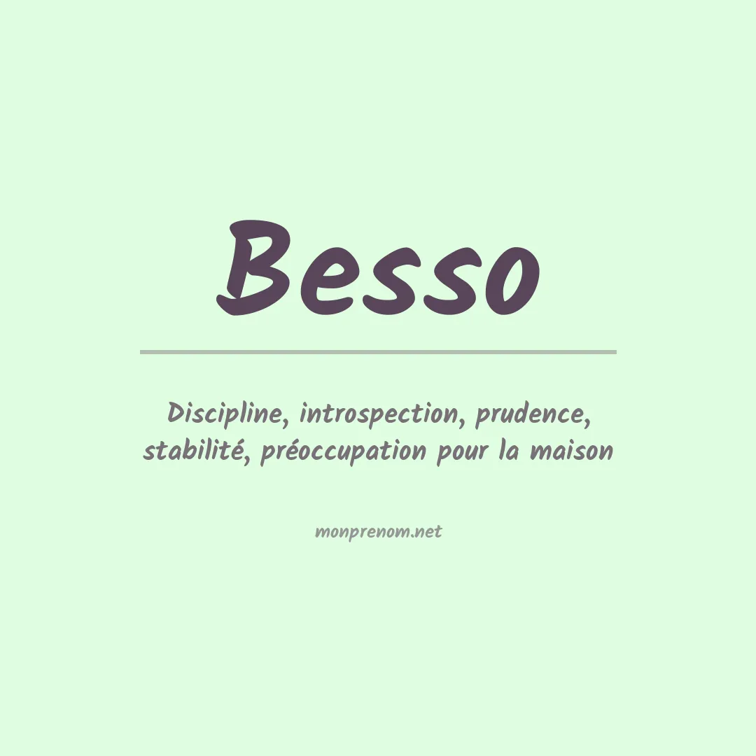 Prénom Besso