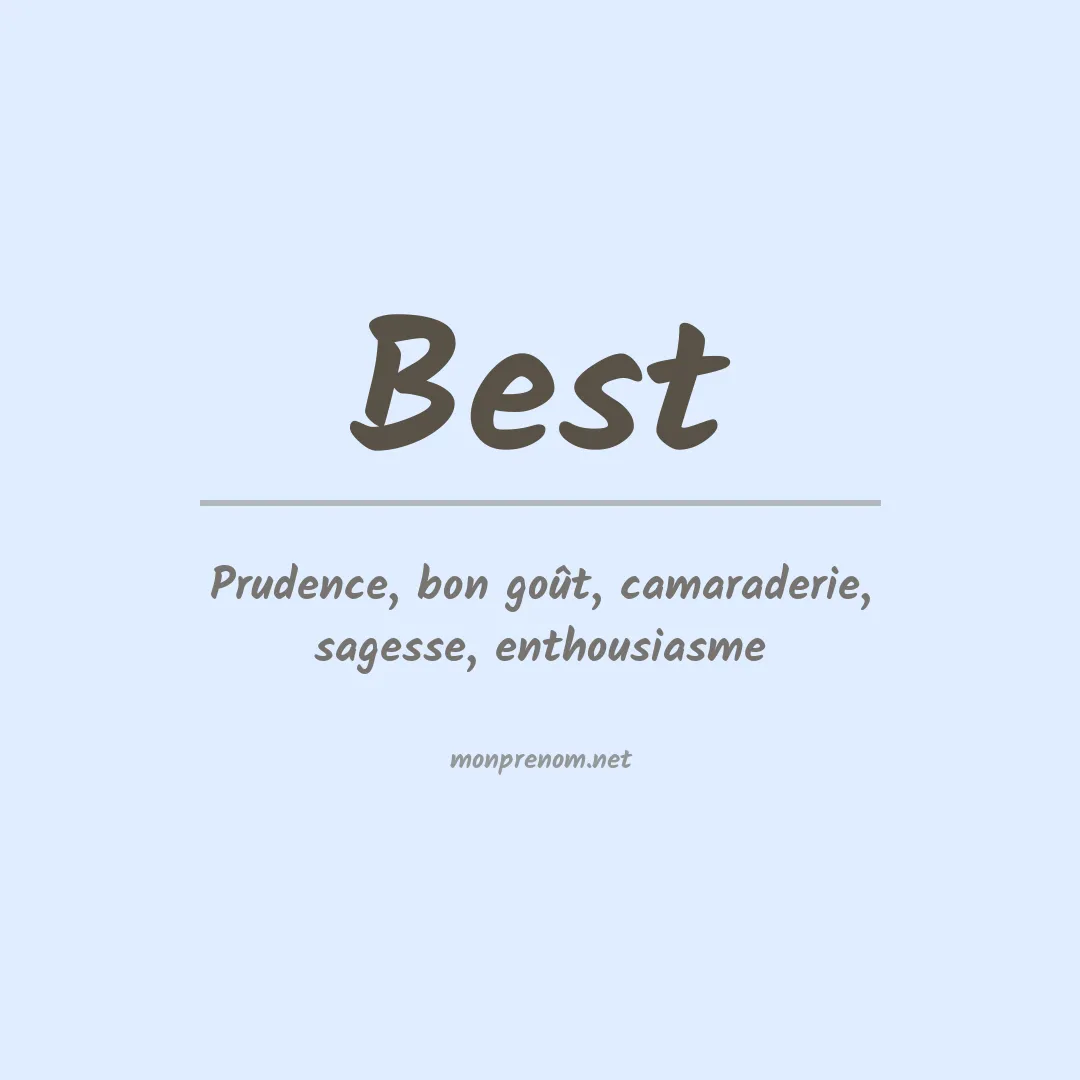 Prénom Best