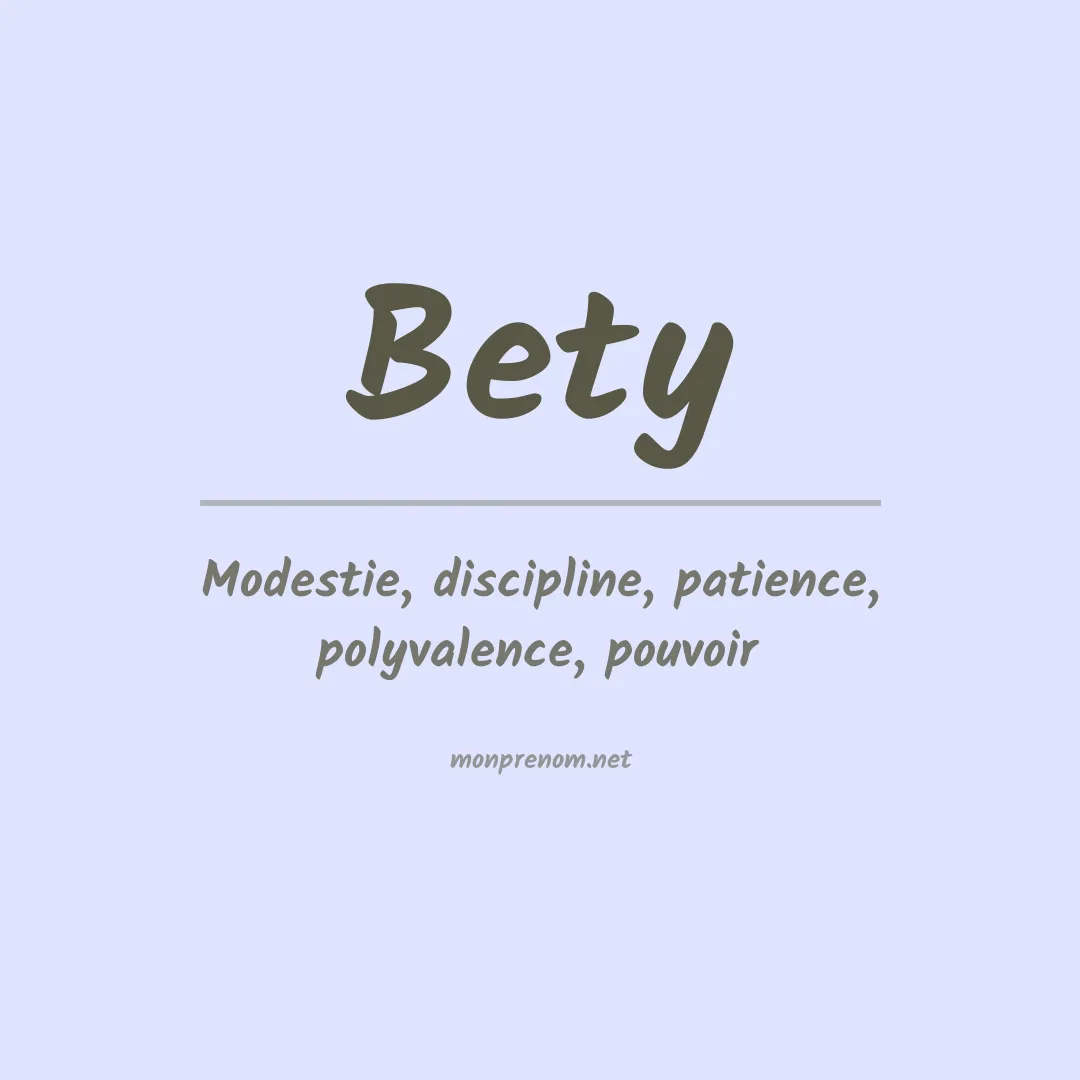 Prénom Bety