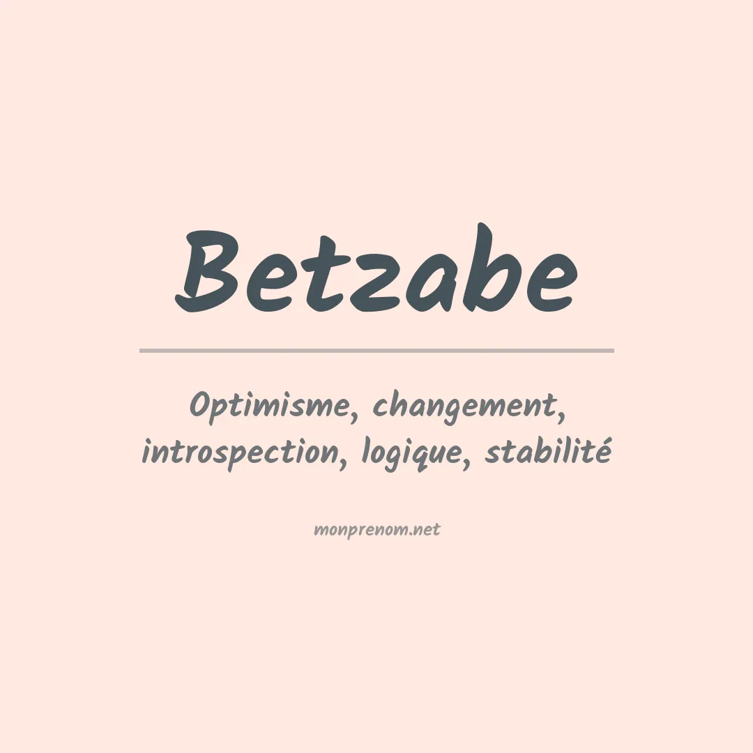 Signification du prénom Betzabe
