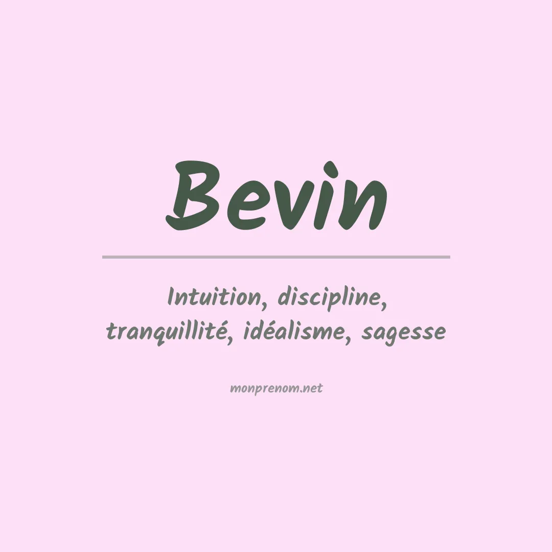 Signification du prénom Bevin