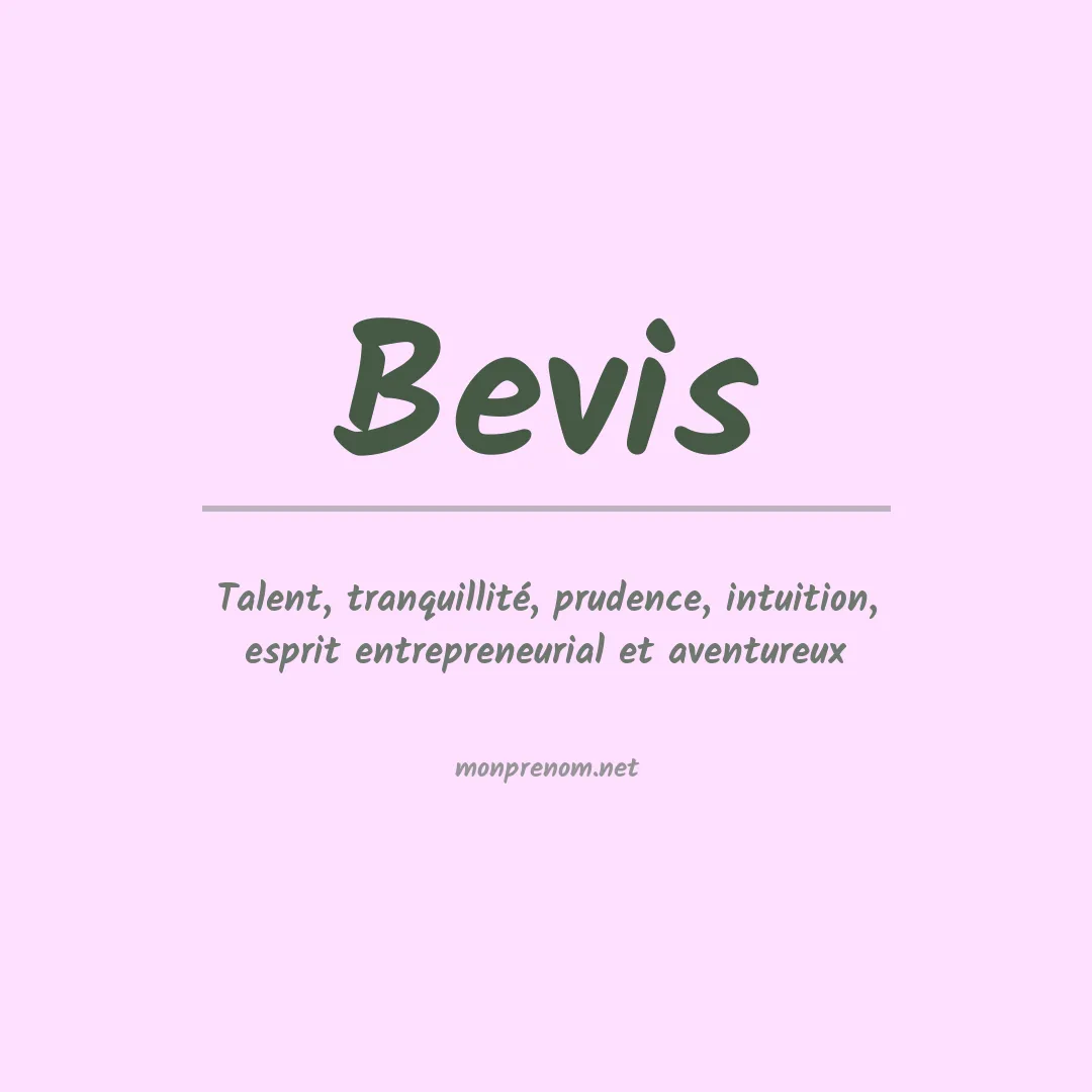 Prénom Bevis