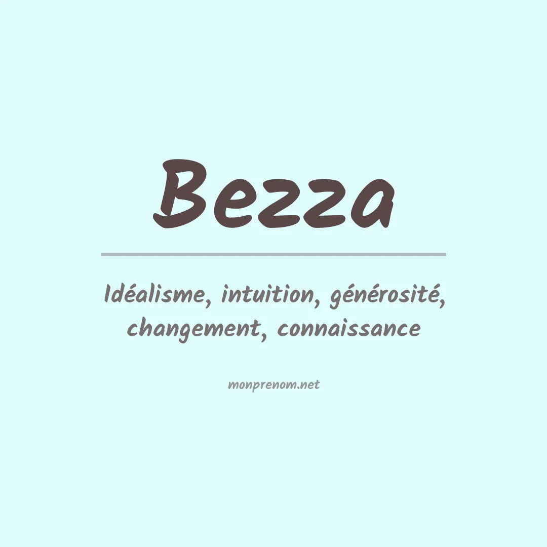 Signification du prénom Bezza