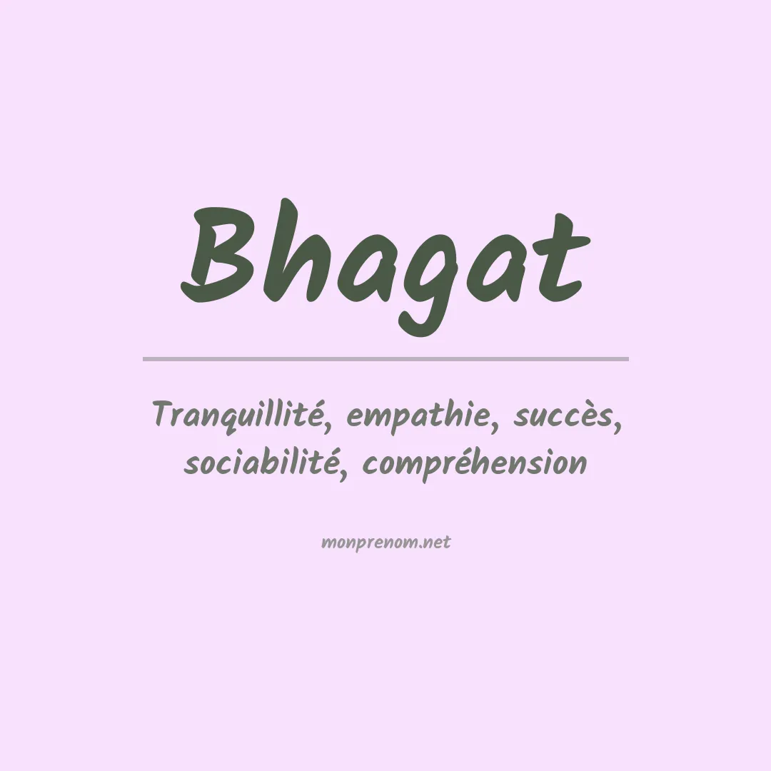 Signification du prénom Bhagat