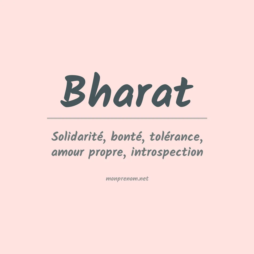 Prénom Bharat