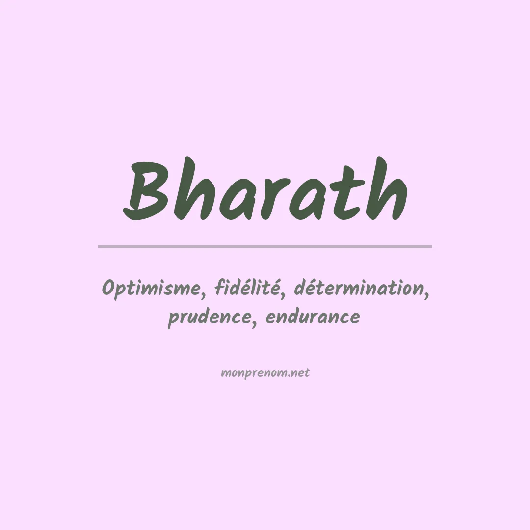 Signification du prénom Bharath