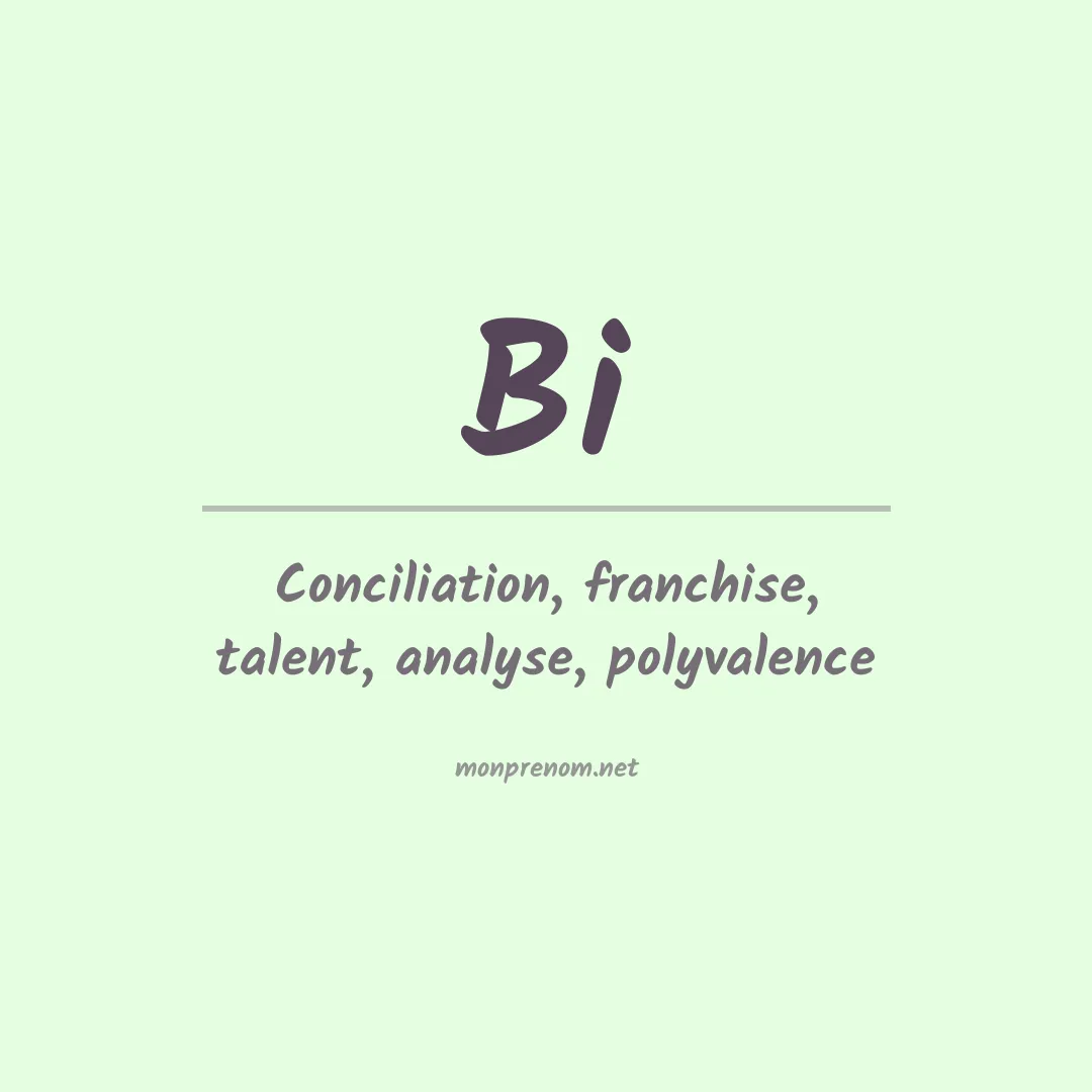 Prénom Bi