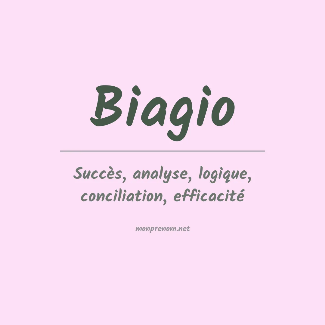 Prénom Biagio