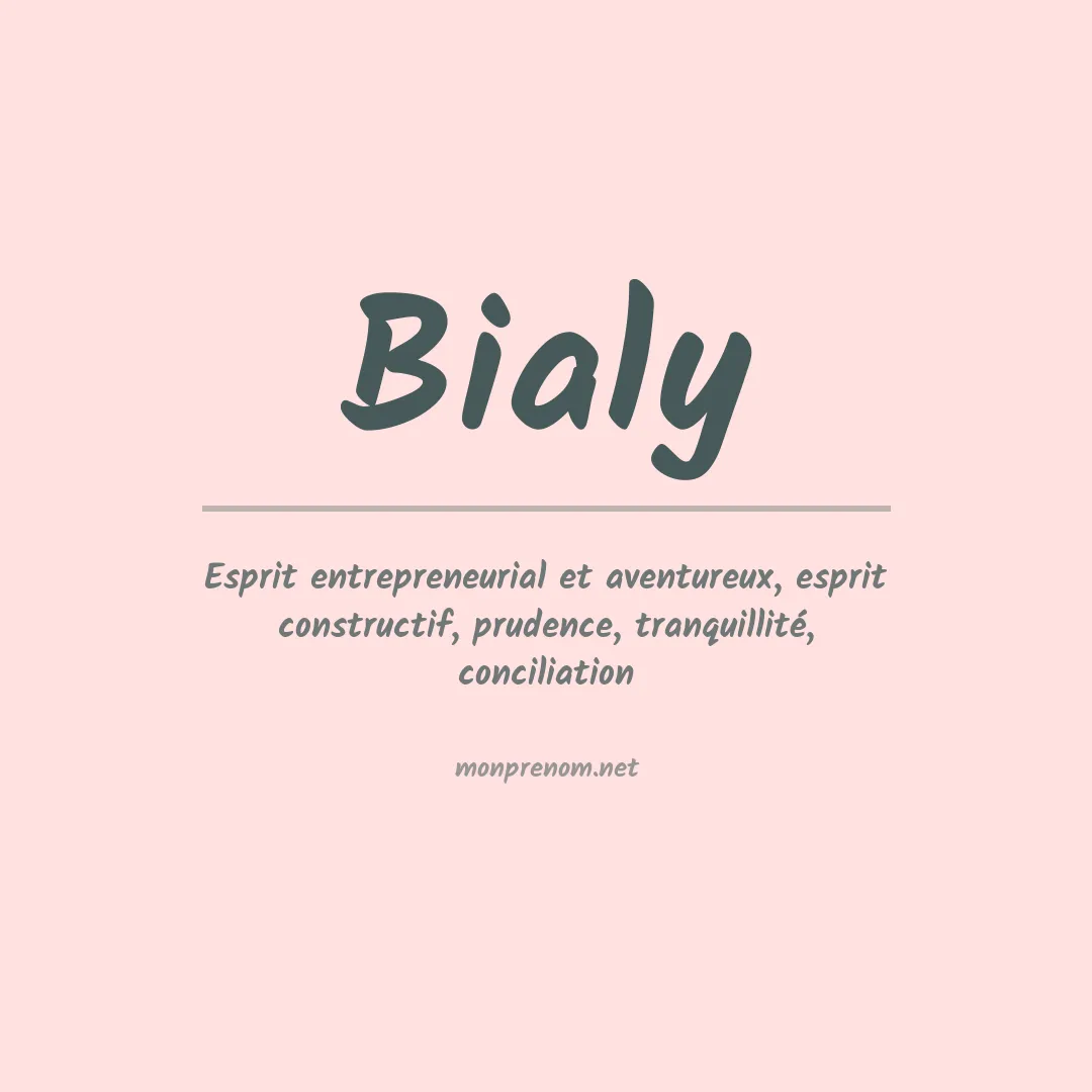 Prénom Bialy