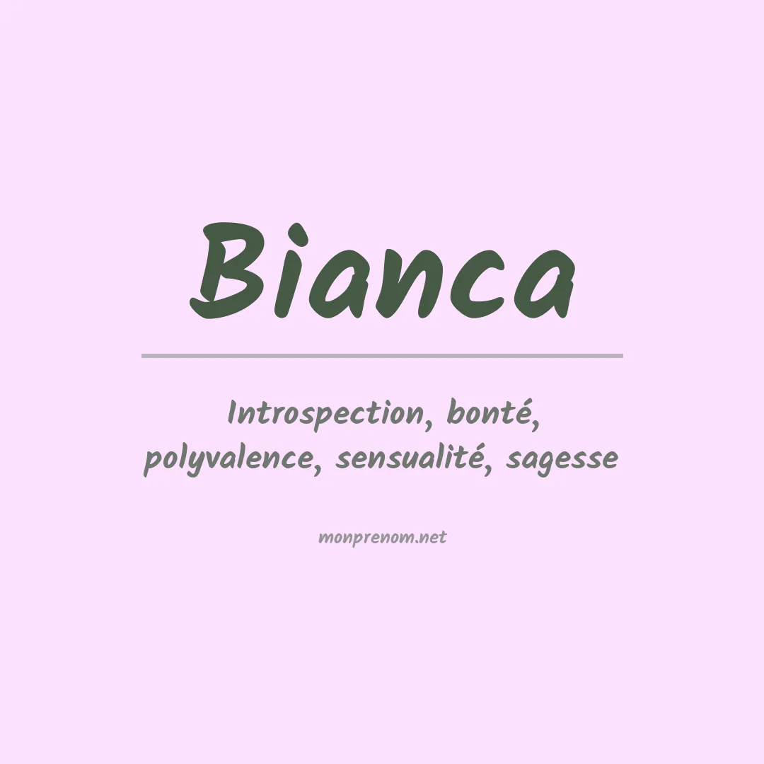 Prénom Bianca