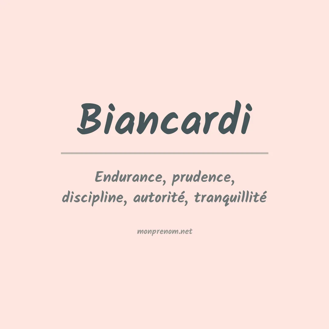 Prénom Biancardi
