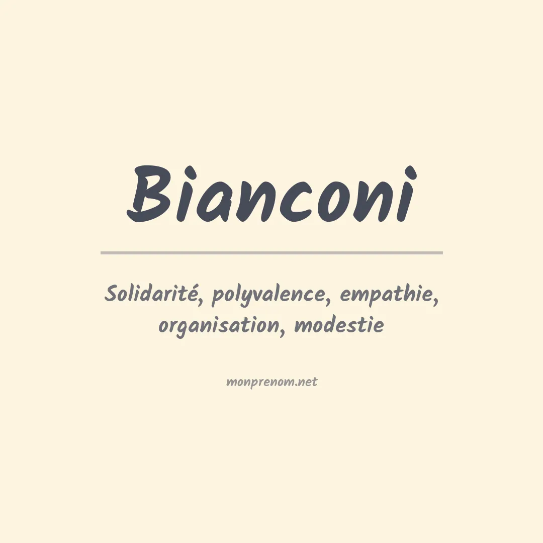Prénom Bianconi