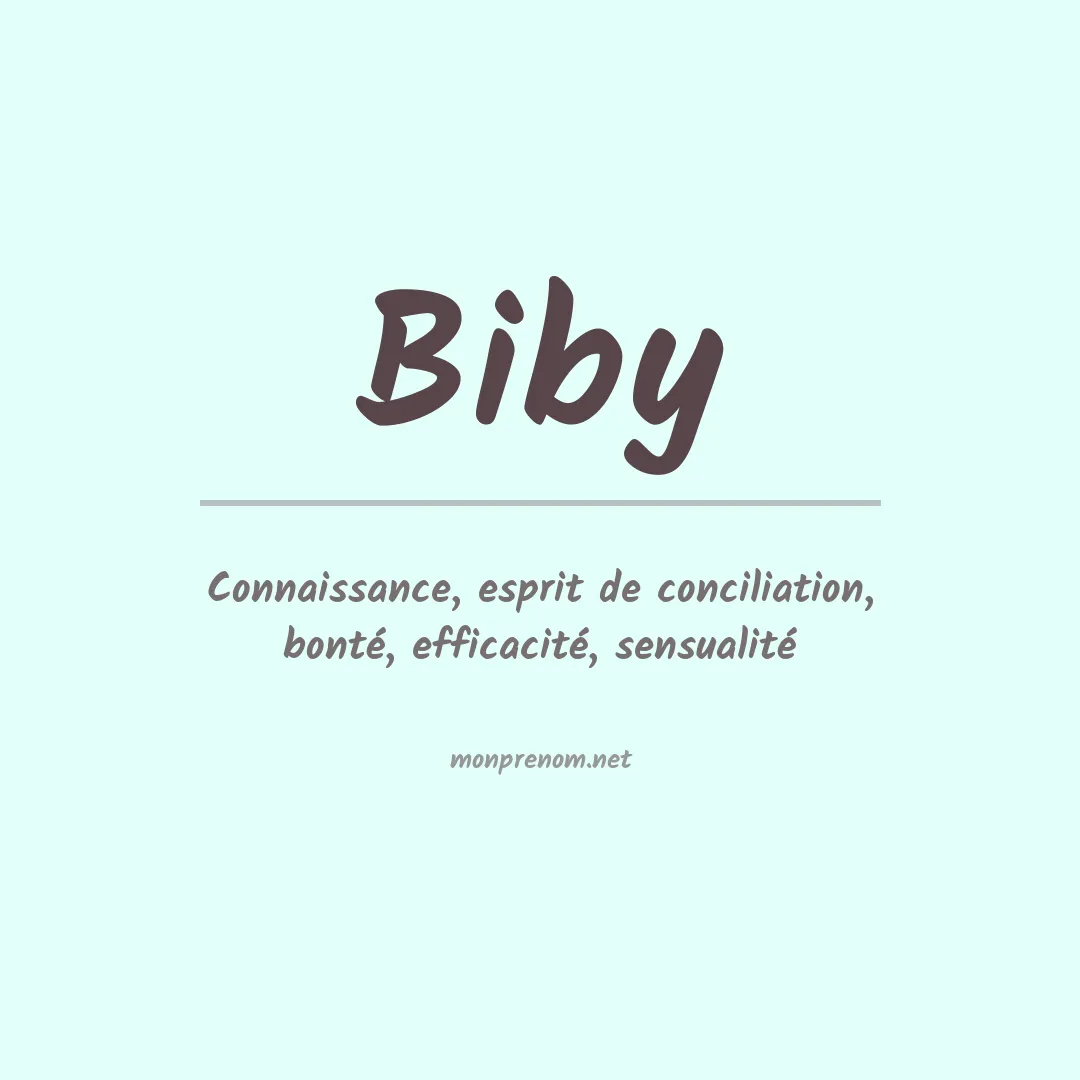 Prénom Biby