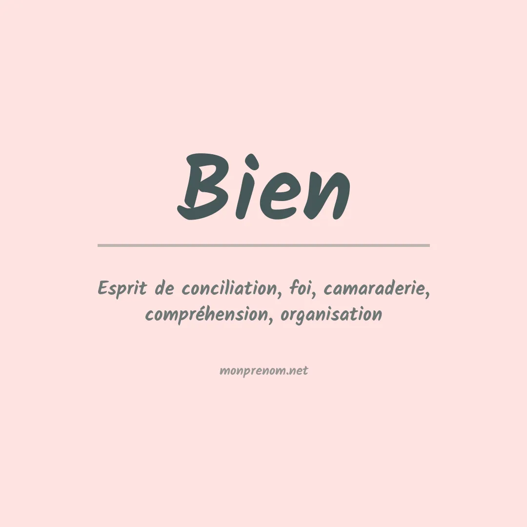 Prénom Bien