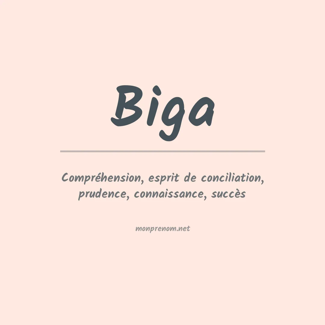 Prénom Biga