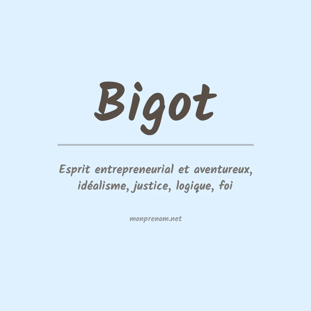 Prénom Bigot