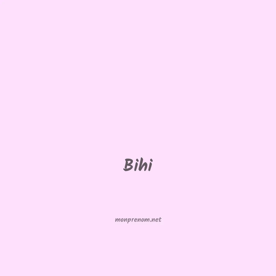 Bihi en chinois