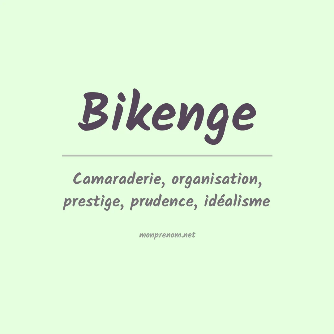 Prénom Bikenge