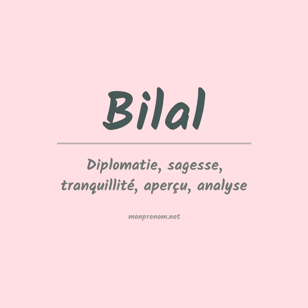 Prénom Bilal