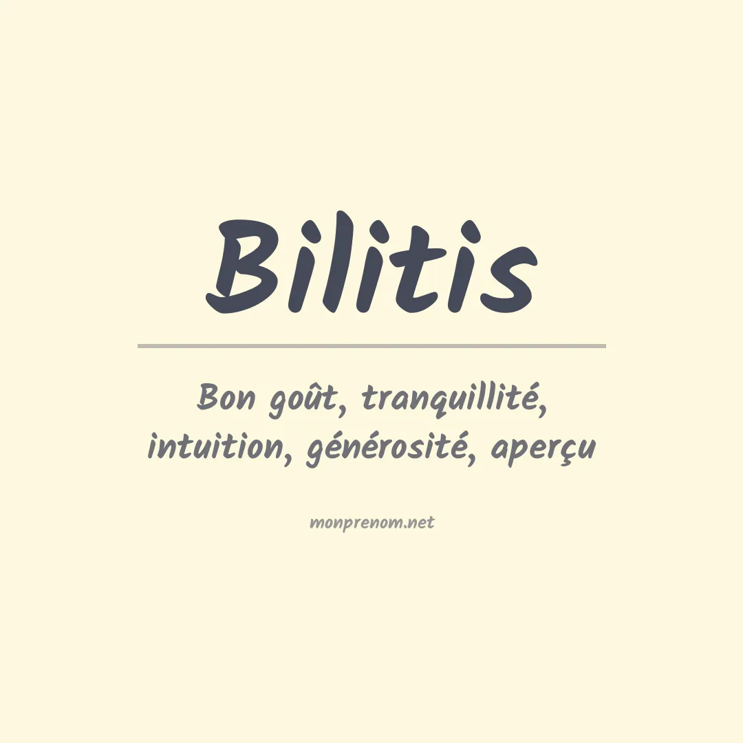 Prénom Bilitis