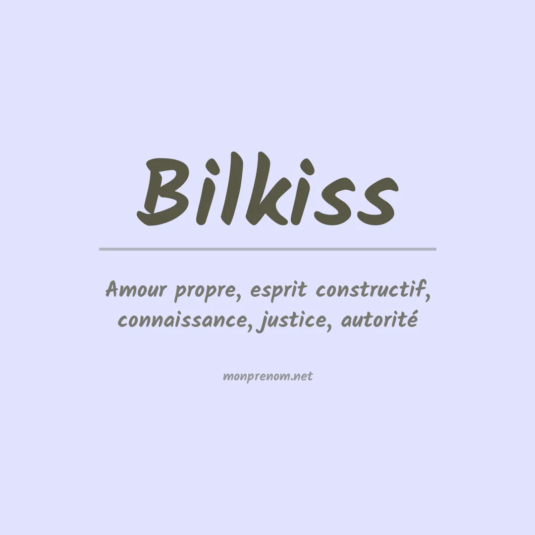 Prénom Bilkiss