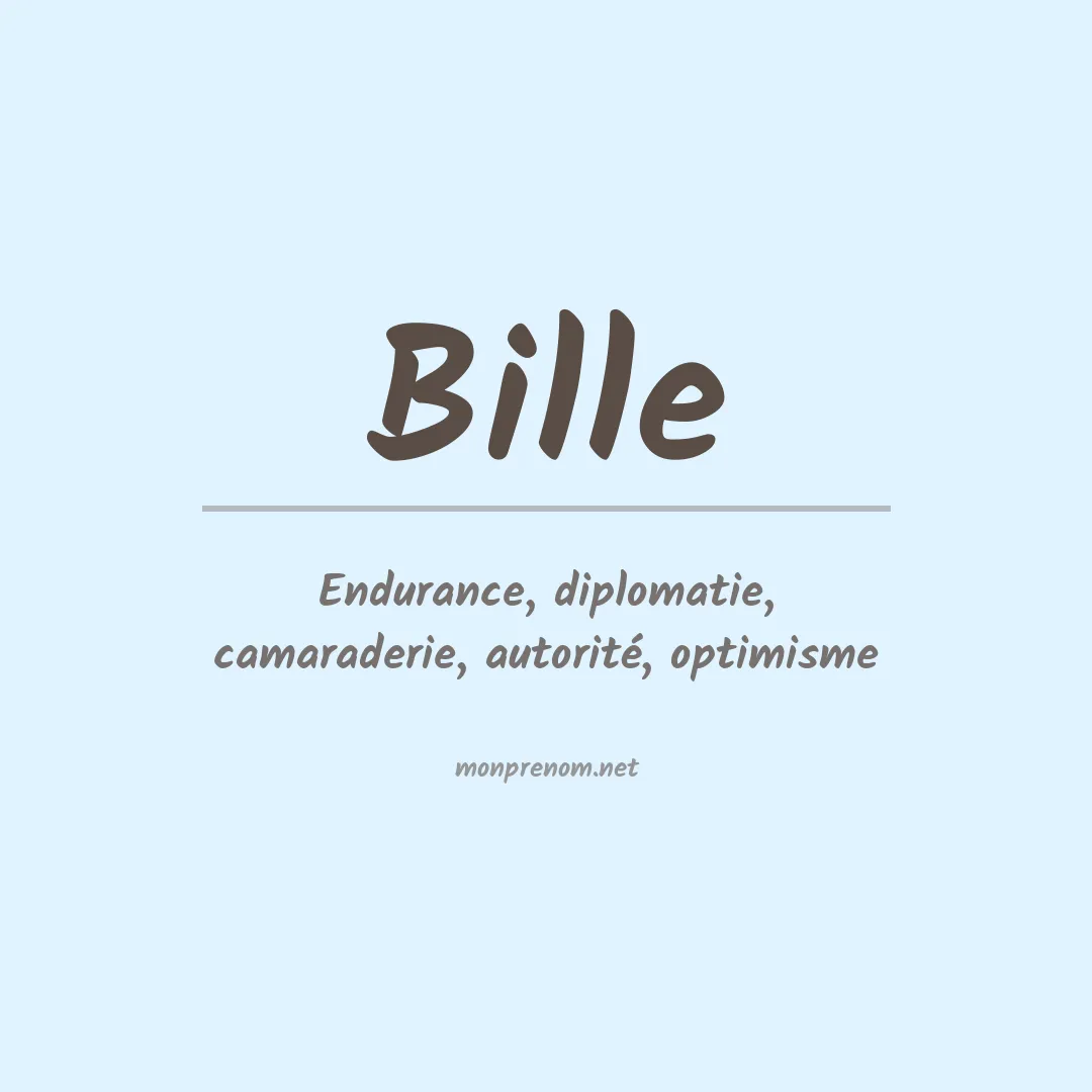 Prénom Bille