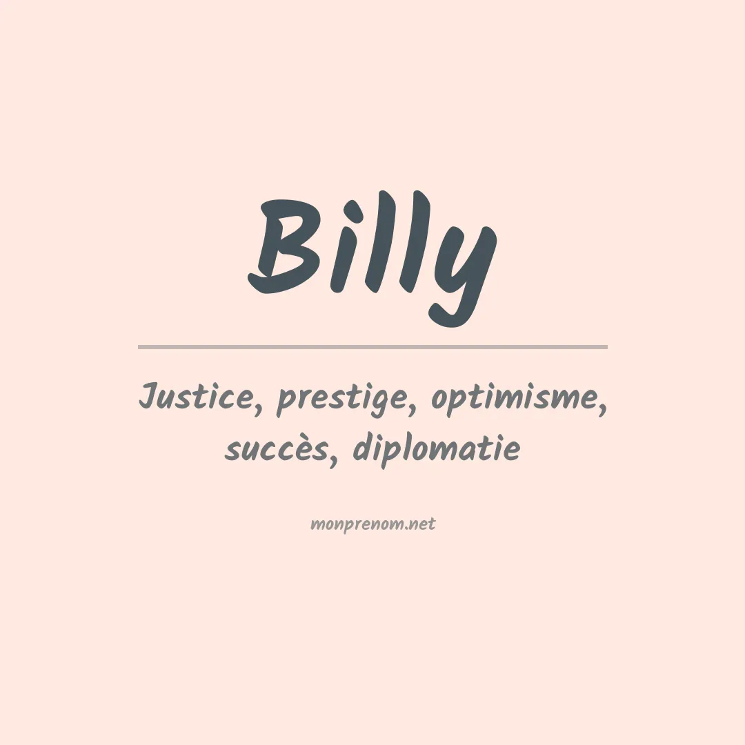 Prénom Billy