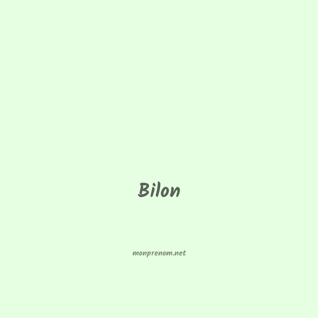 Bilon en chinois