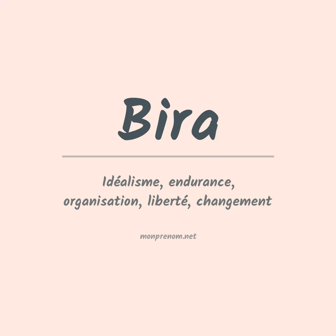 Prénom Bira