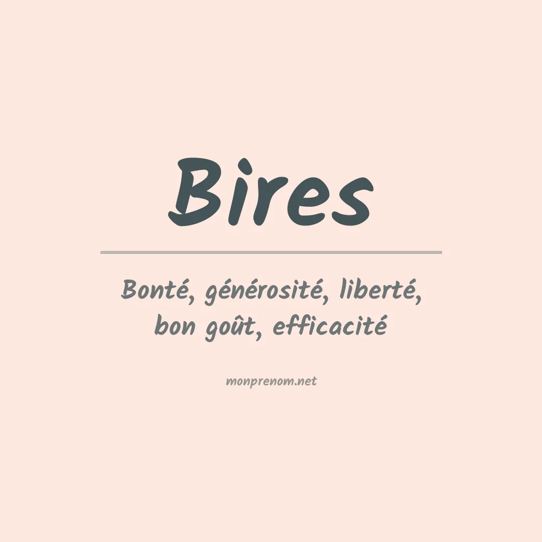 Prénom Bires