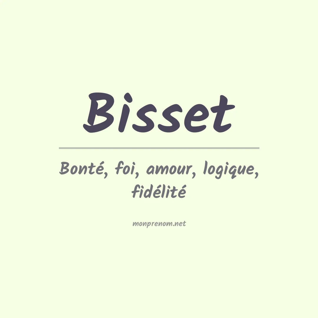 Prénom Bisset