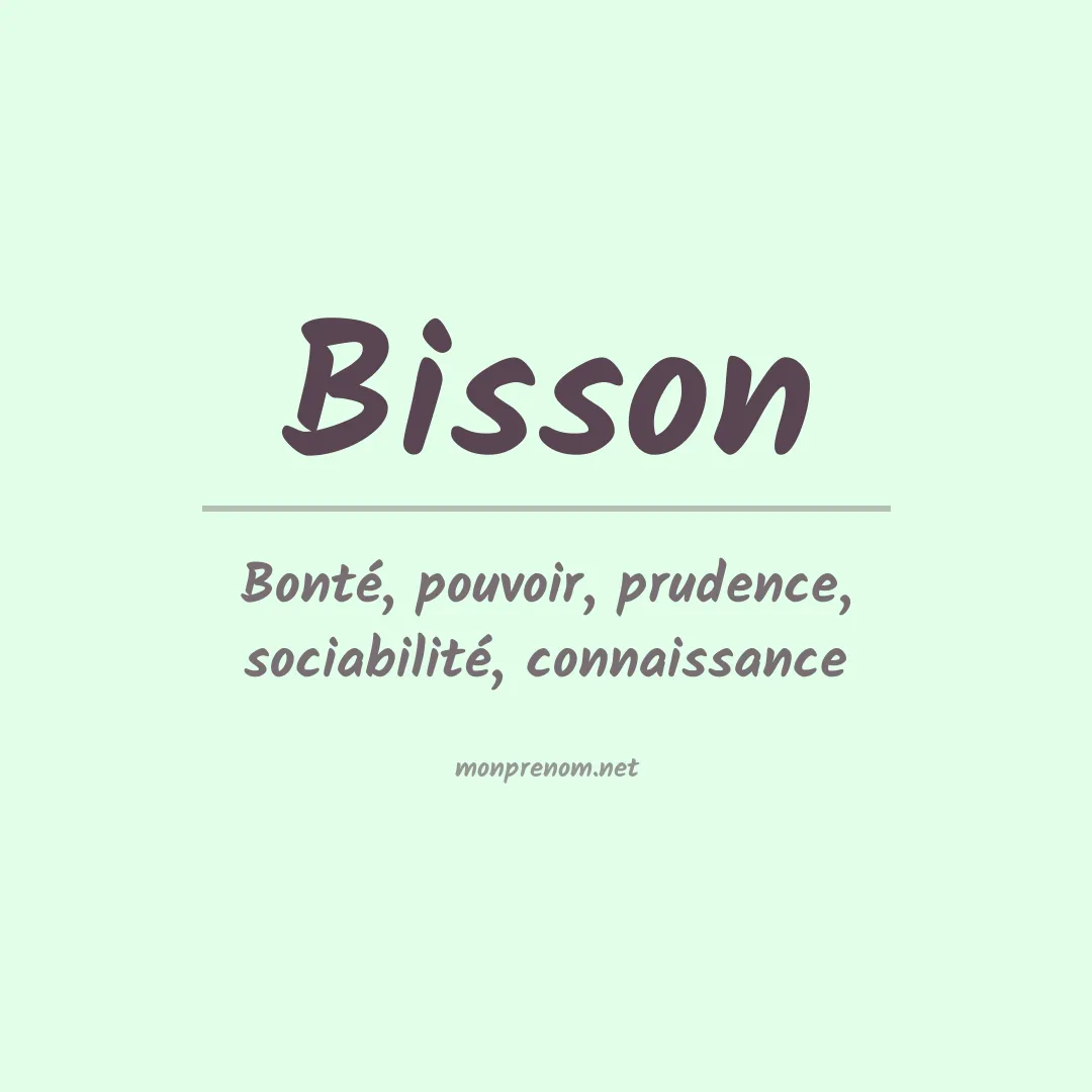 Prénom Bisson