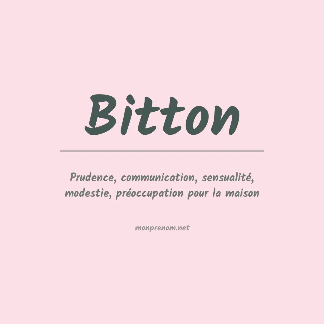 Prénom Bitton