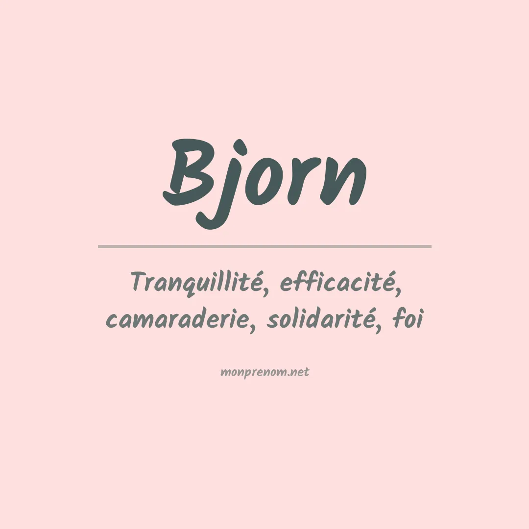 Signification du prénom Bjorn