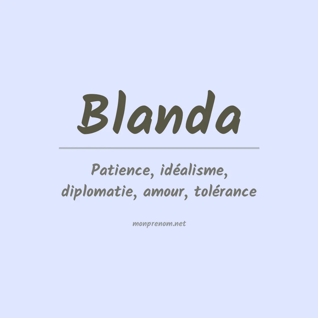 Prénom Blanda