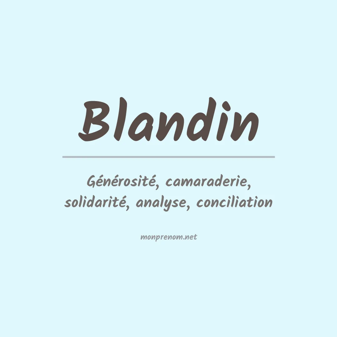 Prénom Blandin