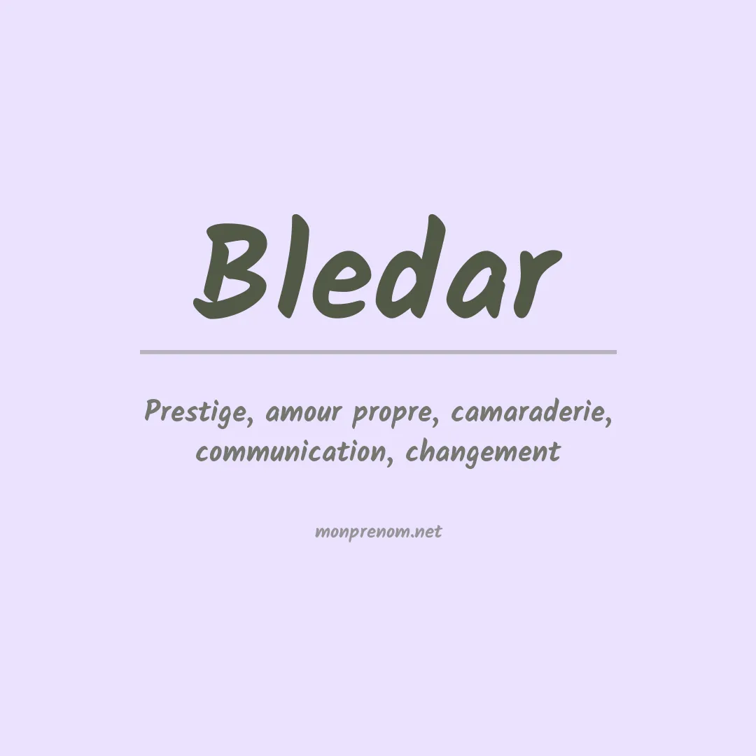 Signification du prénom Bledar
