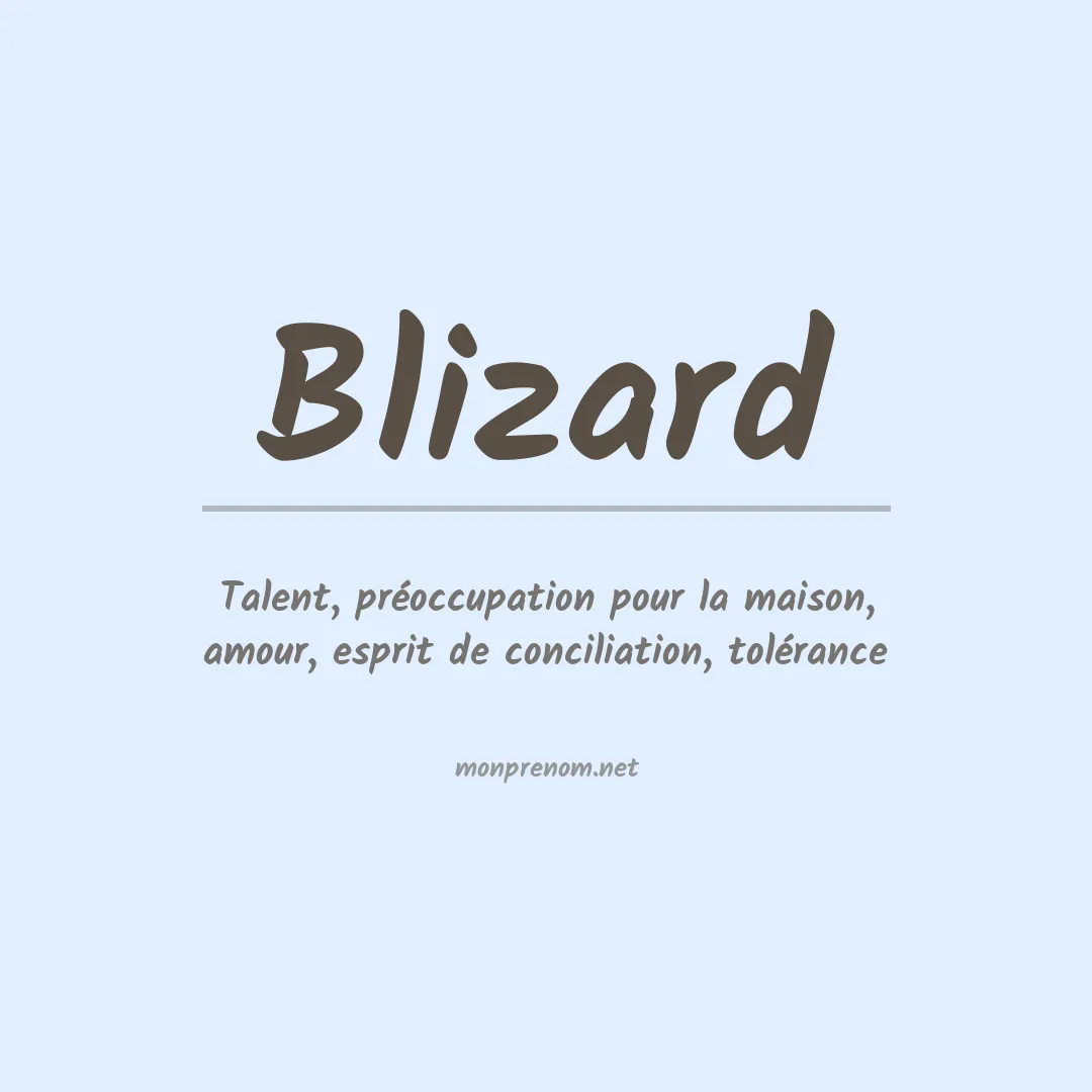 Prénom Blizard