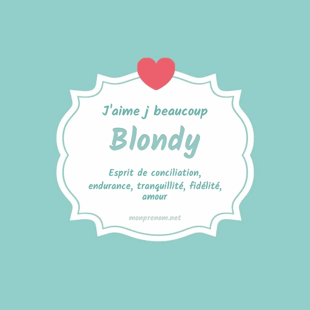 J'aime beaucoup Blondy